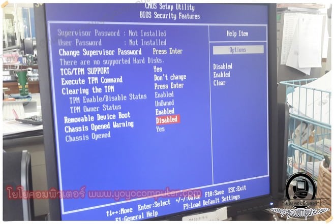 แก้ปัญหา เข้าวินโด้ไม่ได้ ขึ้น Your chassis has been opened. Press F1 Continue - ภาพประกอบ 3