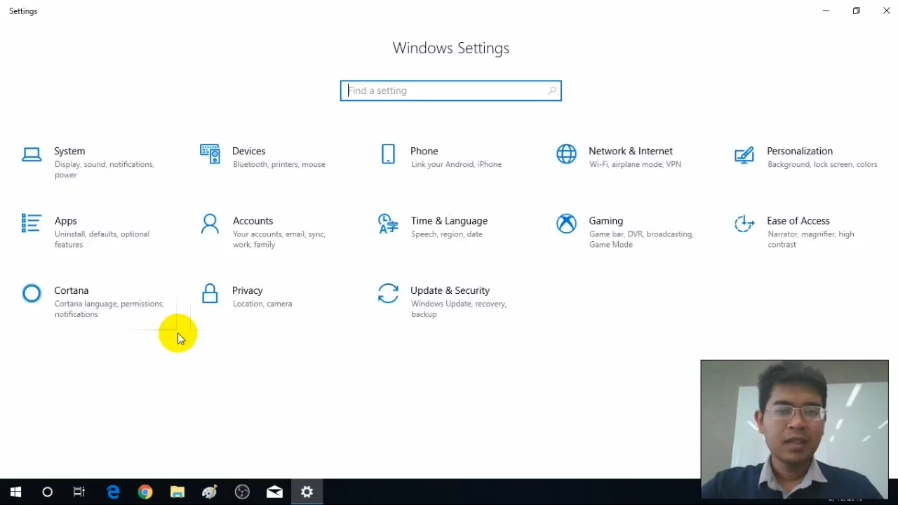 ภาพจากวิดีโอสอนแก้ปัญหา fix windows auto restart after update