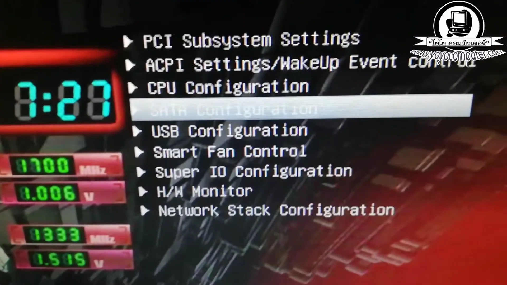 นะครับทั้ง 4 sata นะครับ 4 port ด้วย กัน not Present ตก็ประมาณว่าไม่เจอ H...